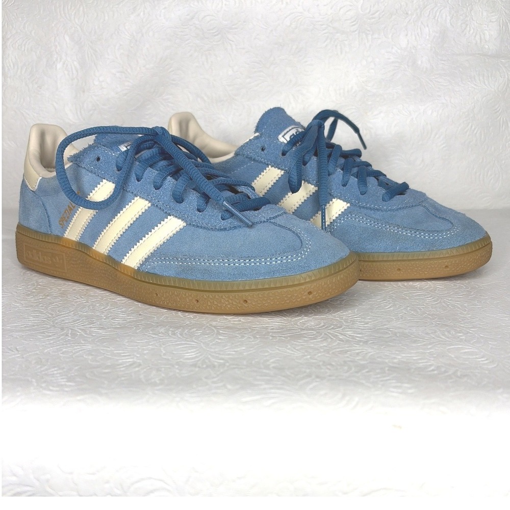 Adidas Handball Spezial Light Blue Cream Gum Sole Sneakers IG6194 Womens 6.5